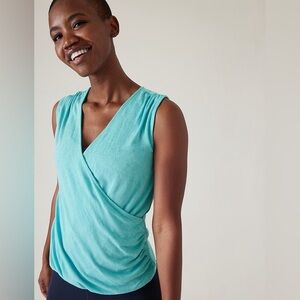 Athleta Breezy Wrap Tank ~ S P NEW